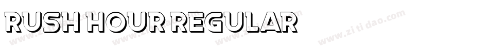 Rush Hour Regular字体转换
